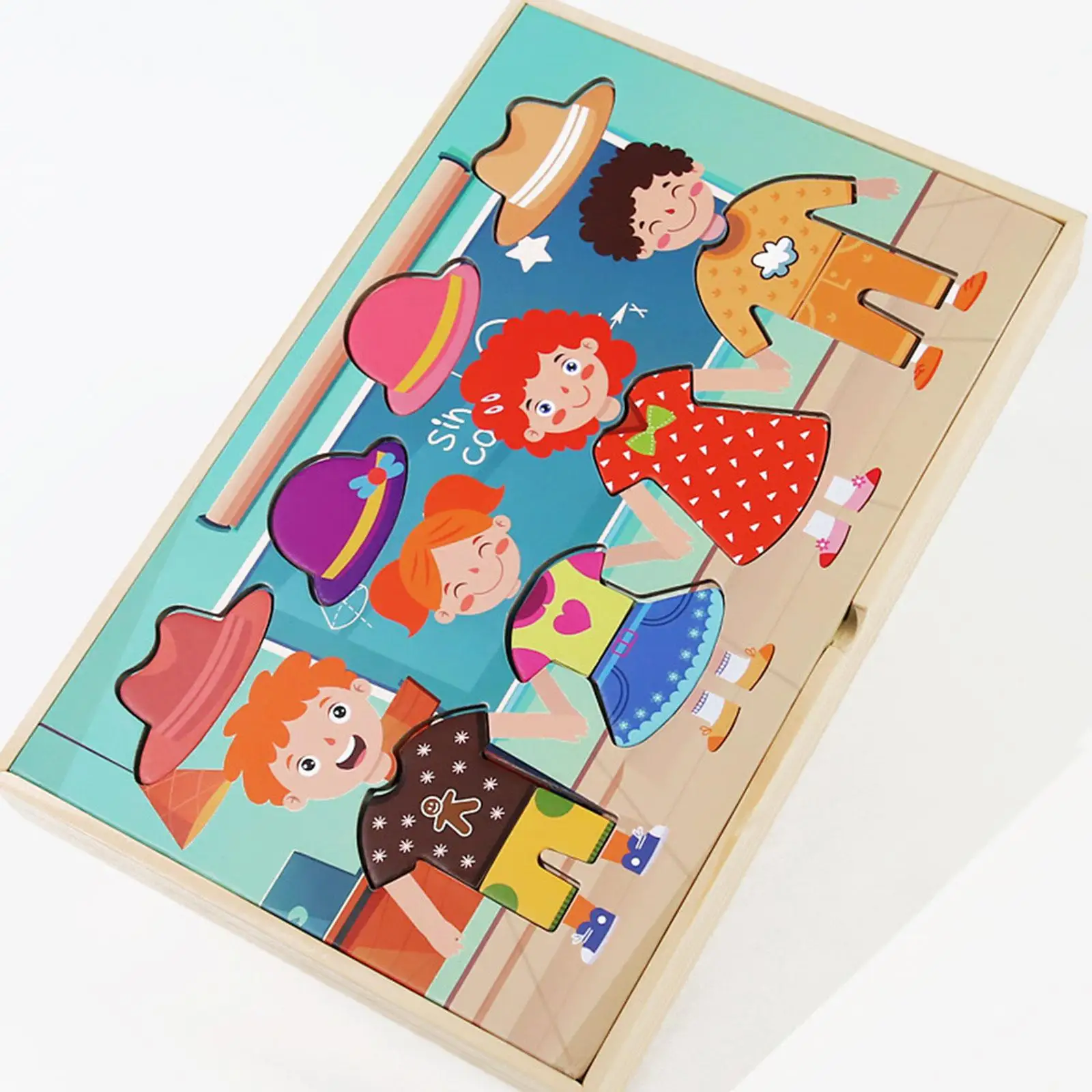 Dress up Wooden Puzzle Pretend Play Early Educational Kids Puzzle Set Girls 3 4 5 Years Old Children
Dress up Wooden Puzzle Pretend Play Early Educational Kids Puzzle Set Girls 3 4 5 Years Old Children