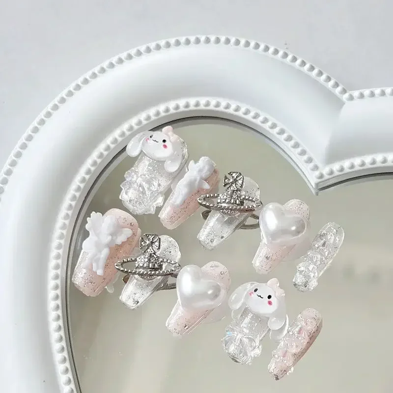 Cinnamoroll Anime Kawaii Sanrio Ins Fashion Nail Wear Decoration Cute Cartoon Sweet Fingers Long Nail Stickers Gifts Toys
Cinnamoroll Anime Kawaii Sanrio Ins Fashion Nail Wear Decoration Cute Cartoon Sweet Fingers Long Nail Stickers Gifts Toys
