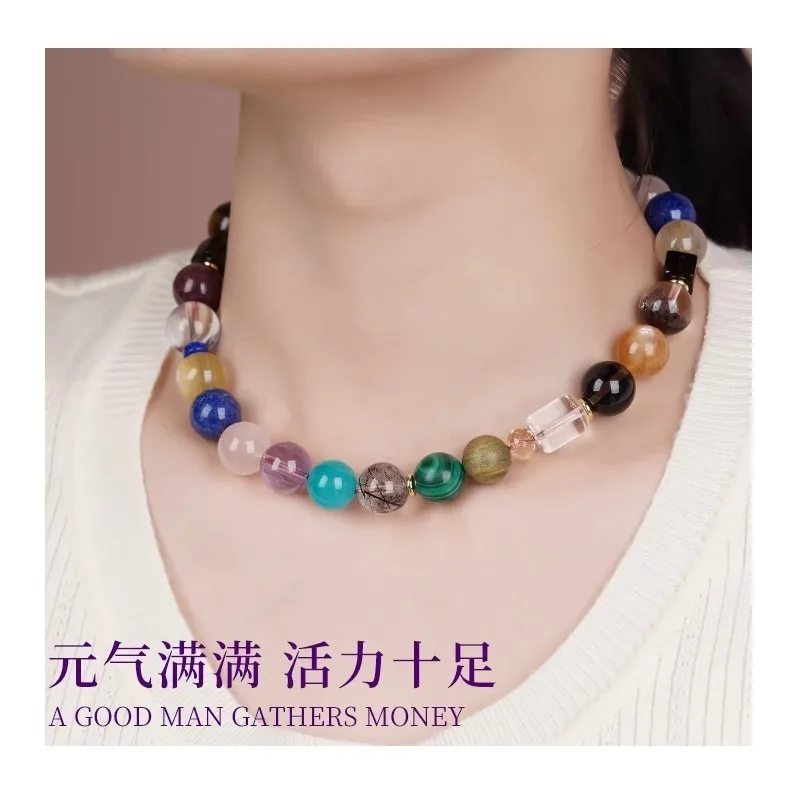 Zhu Zhu Has The Same Crystal Duobao Round Bead Necklace, Colorful and Exquisite and Versatile Temperament, and Sends It To His G
Zhu Zhu Has The Same Crystal Duobao Round Bead Necklace, Colorful and Exquisite and Versatile Temperament, and Sends It To His G