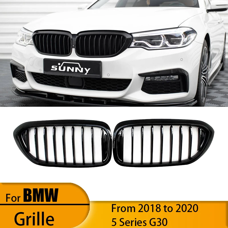 Suitable for 18-20 BMW 5 Series G30 Single line glossy black model center grille BMW tuning air intake grille
Suitable for 18-20 BMW 5 Series G30 Single line glossy black model center grille BMW tuning air intake grille