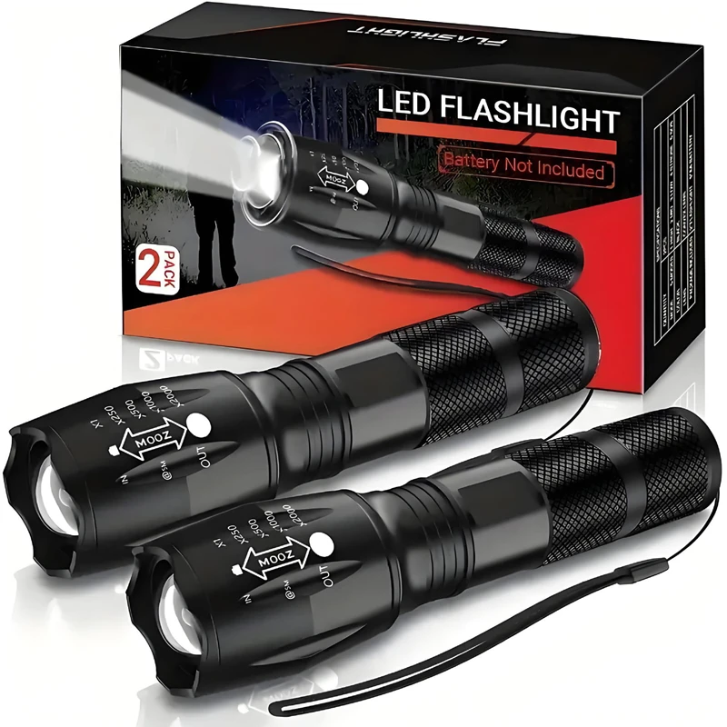 High Power LED Flashlight Zoomable Aluminum Camping Torch Waterproof Uses 3 AAA Batteries Outdoor Activities No Battery
High Power LED Flashlight Zoomable Aluminum Camping Torch Waterproof Uses 3 AAA Batteries Outdoor Activities No Battery