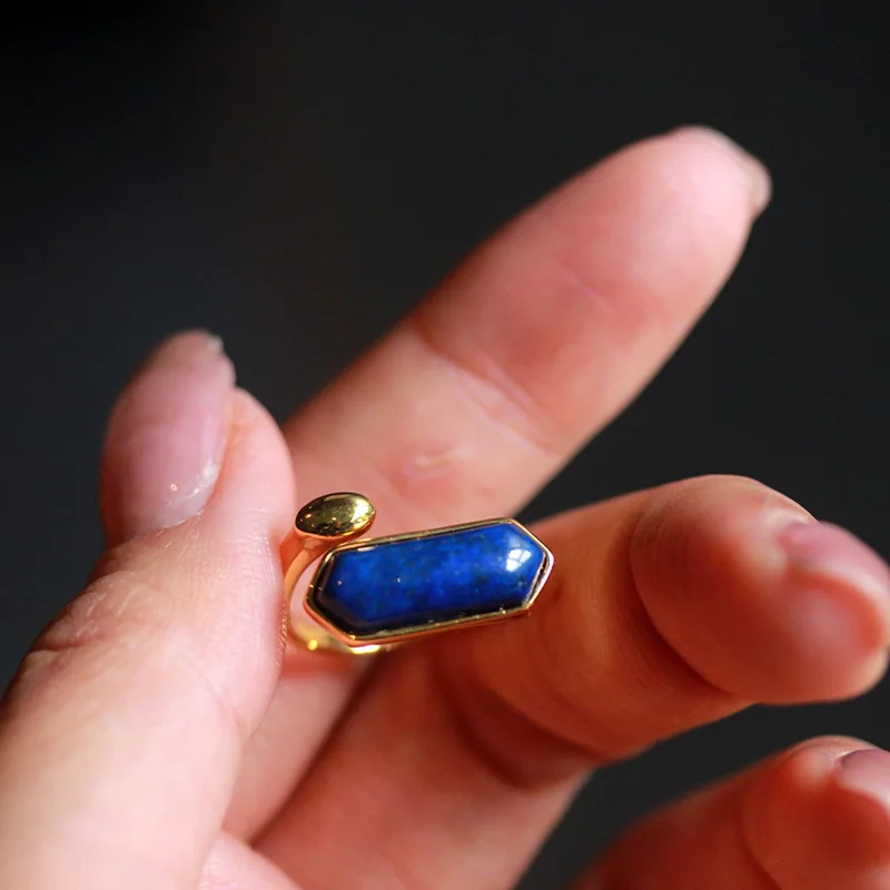 MIQIAO 925 Sterling Silver Natural Stone Lapis Lazuli Woman Rings Adjusted Jewellery New In Luxury Accessories For Women
MIQIAO 925 Sterling Silver Natural Stone Lapis Lazuli Woman Rings Adjusted Jewellery New In Luxury Accessories For Women