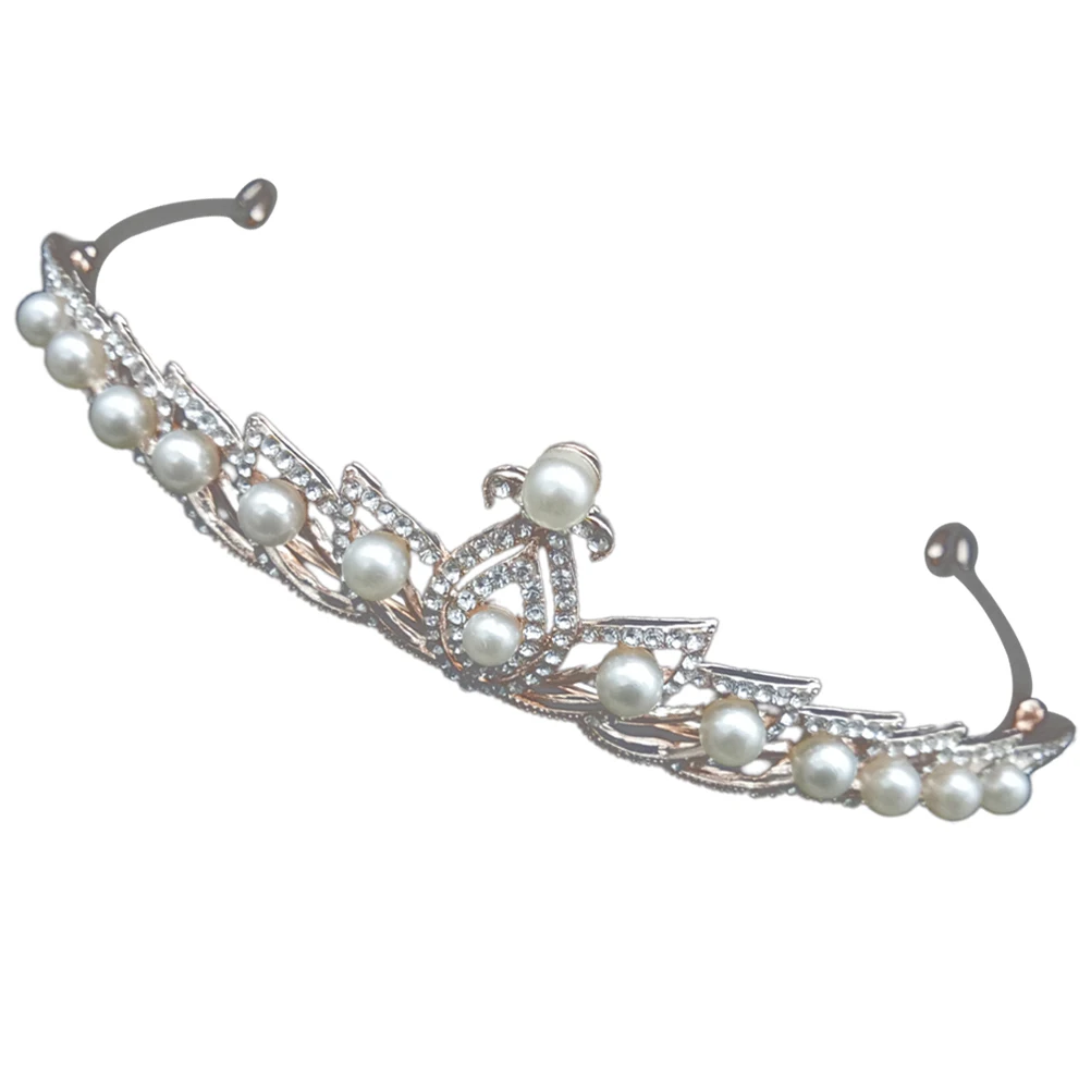 Pearl Wedding Crown Headpiece White Crystal Rhinestone Hair Accessories Bridal Tiara For Party Photoshoots Stylish Design
Pearl Wedding Crown Headpiece White Crystal Rhinestone Hair Accessories Bridal Tiara For Party Photoshoots Stylish Design