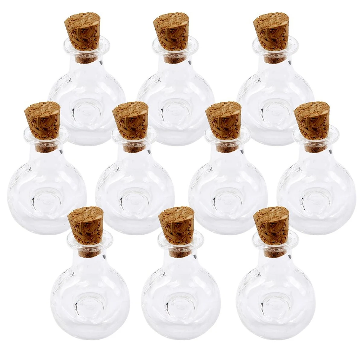 10Pcs Glass Bottle with Cork Clear Mini Jar for DIY Necklace Pendant Drift Wishing Bottle Perfume Container Glass Wish Jar
10Pcs Glass Bottle with Cork Clear Mini Jar for DIY Necklace Pendant Drift Wishing Bottle Perfume Container Glass Wish Jar