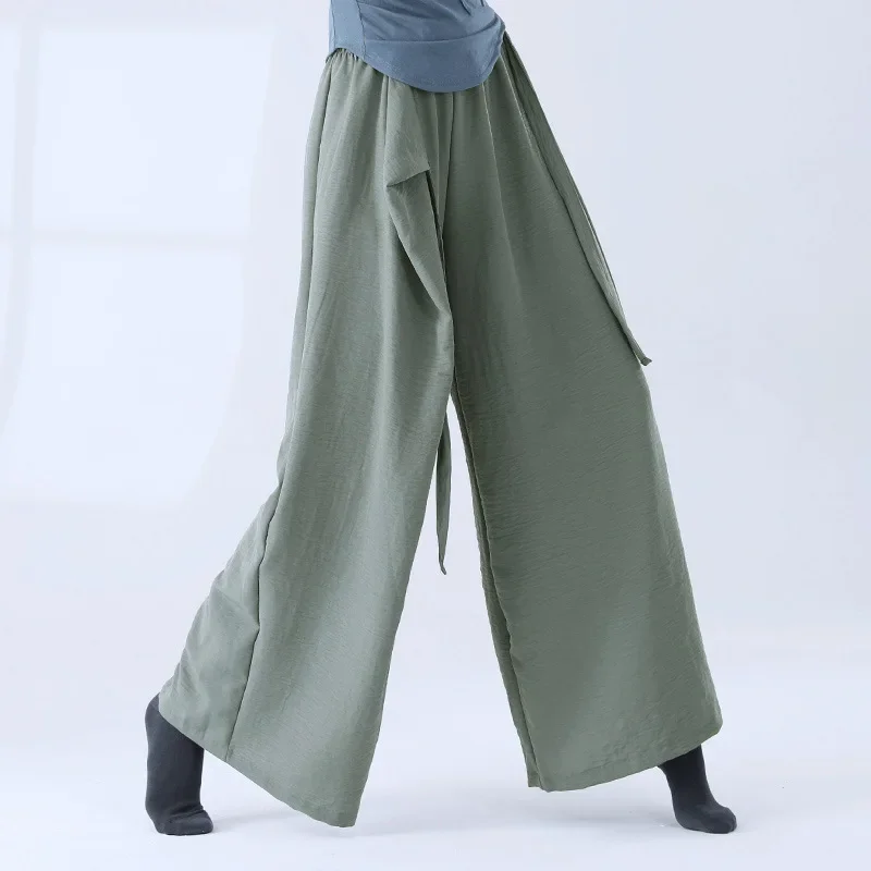 New Modern Dance Pants Women Loose Comfortable Training Dance Wear Flowy Wide Leg Classical Practice Trousers for Adult
New Modern Dance Pants Women Loose Comfortable Training Dance Wear Flowy Wide Leg Classical Practice Trousers for Adult