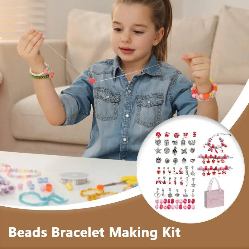 Charm Bracelet Making Kit Bead Making Kit Versatile Kids Jewelry Making Kit Kids Beading Craft Kit Alloy Charm Bracelet Necklace
Charm Bracelet Making Kit Bead Making Kit Versatile Kids Jewelry Making Kit Kids Beading Craft Kit Alloy Charm Bracelet Necklace