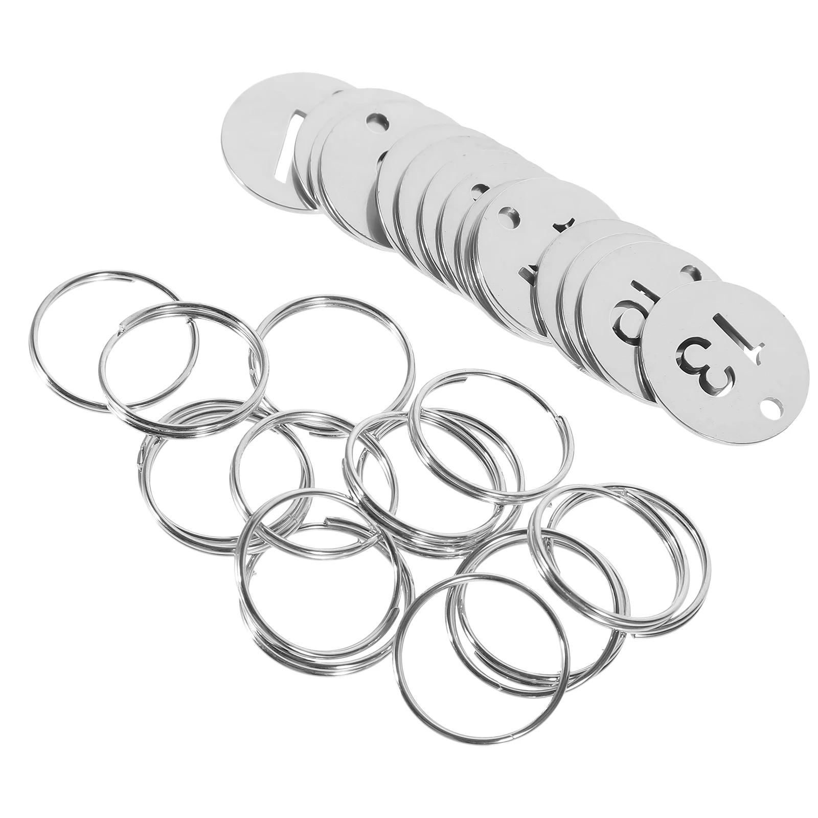 15 Pcs Number Plate Ring Key Tags Door Labels Numbered Metal for Labeling Id Numbers Hollow Out
15 Pcs Number Plate Ring Key Tags Door Labels Numbered Metal for Labeling Id Numbers Hollow Out