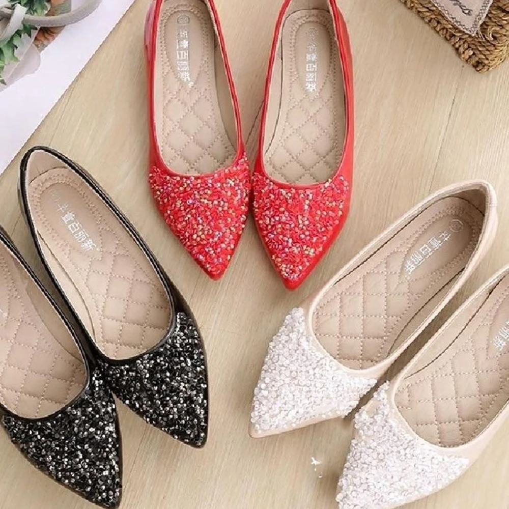 New Women's Casual Pointed Flat Shoes Comfortable Soft Soled Loafers Sweet Fashionable Autumn Footwear
New Women's Casual Pointed Flat Shoes Comfortable Soft Soled Loafers Sweet Fashionable Autumn Footwear