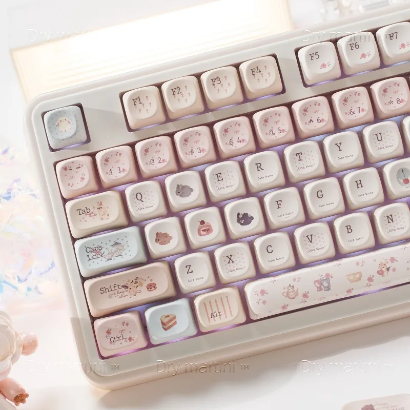 Rabbit's Dessert Party Theme Keycaps Set Customized PBT Sublimation MO Profile Keyboard Cap for Mechanical Keyboard Accessories
Rabbit's Dessert Party Theme Keycaps Set Customized PBT Sublimation MO Profile Keyboard Cap for Mechanical Keyboard Accessories