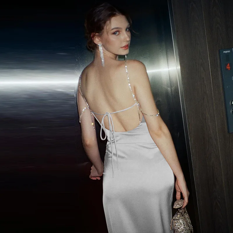 Sexy Long Split Dr High Waist Strapl Gown for Cisas Par Hot Girl Advanced Feeling Slim Fit Women's Faion Dr
Sexy Long Split Dr High Waist Strapl Gown for Cisas Par Hot Girl Advanced Feeling Slim Fit Women's Faion Dr