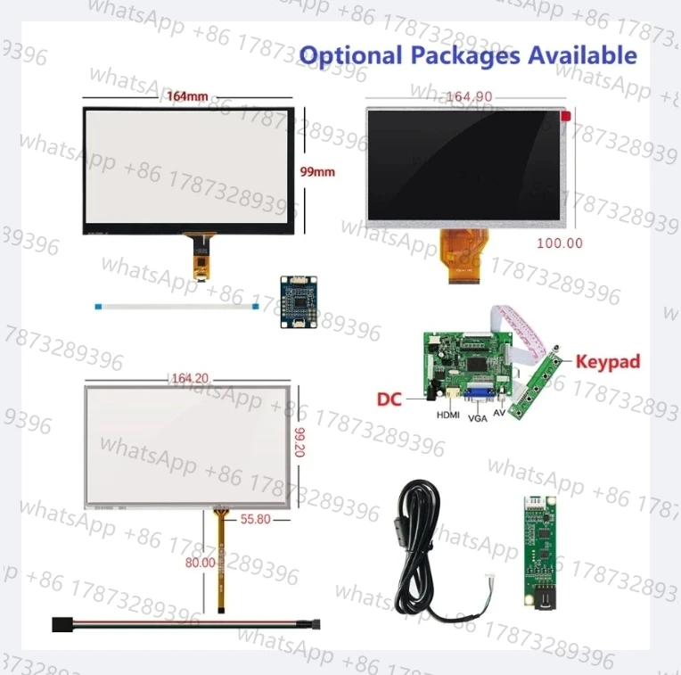 Driver Board HDMI 7inch LCD AT070TN90 AT070TN92 AT070TN94 Resistive Capacitive Touch Screen Kit 164*99mm
Driver Board HDMI 7inch LCD AT070TN90 AT070TN92 AT070TN94 Resistive Capacitive Touch Screen Kit 164*99mm