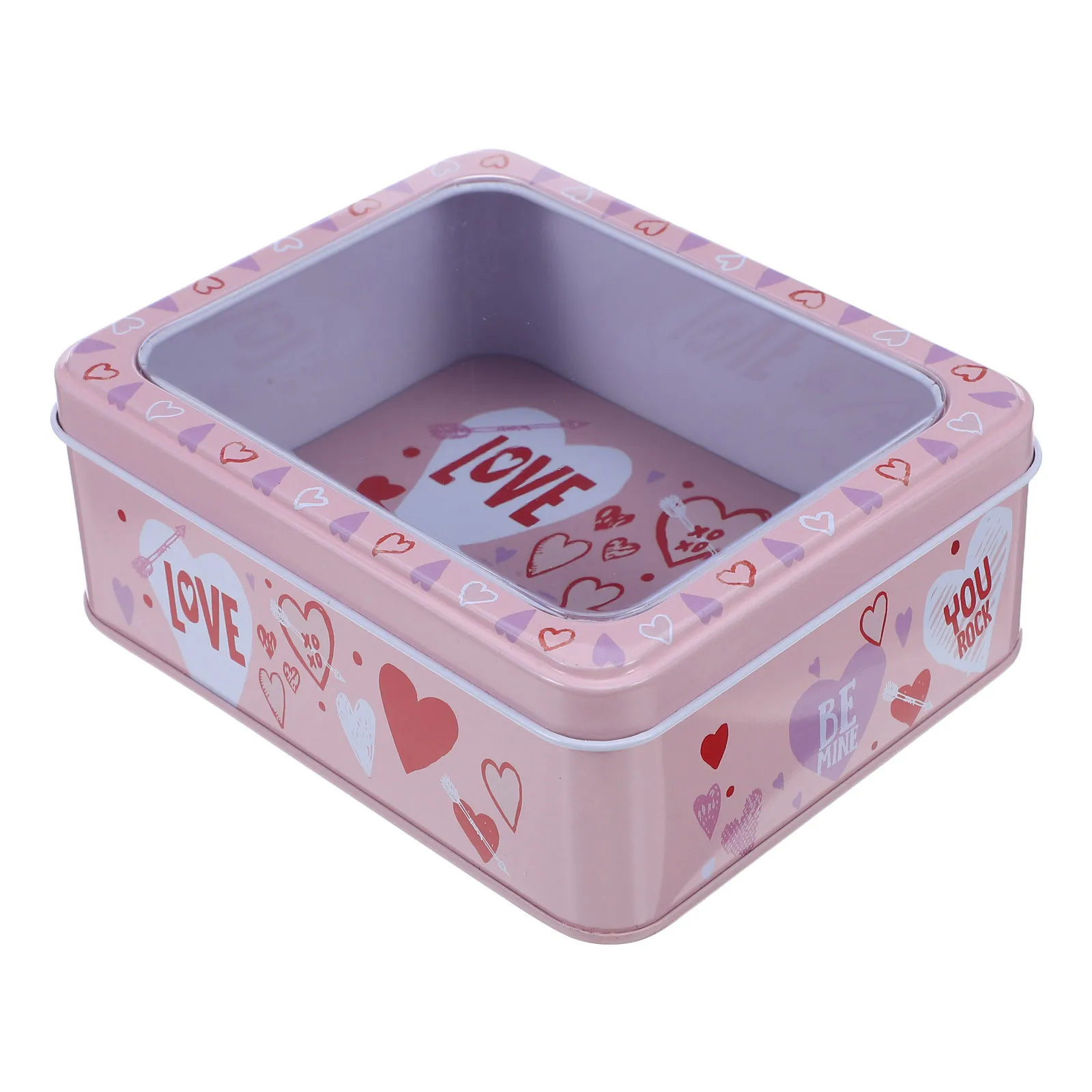 Romantic Valentine's Day Tinplate Box for Cookies Biscuits Tea Storage Reusable Festive Candy Container Party Gift Solution
Romantic Valentine's Day Tinplate Box for Cookies Biscuits Tea Storage Reusable Festive Candy Container Party Gift Solution