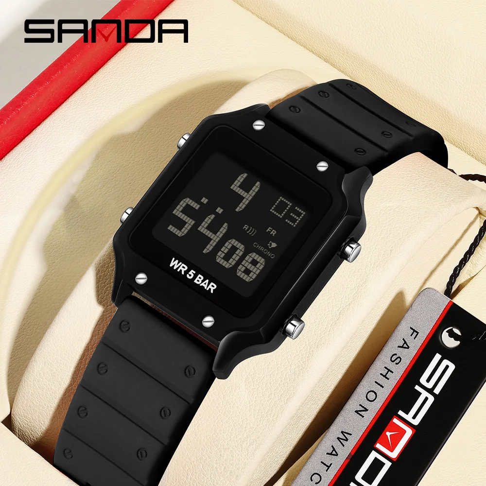 Sanda 2174 Led Digital Watch Men Women Fashion Sport Electronic Wristwatch Top Brand Luxury Led Stopwatch Waterproof Lover Clock
Sanda 2174 Led Digital Watch Men Women Fashion Sport Electronic Wristwatch Top Brand Luxury Led Stopwatch Waterproof Lover Clock