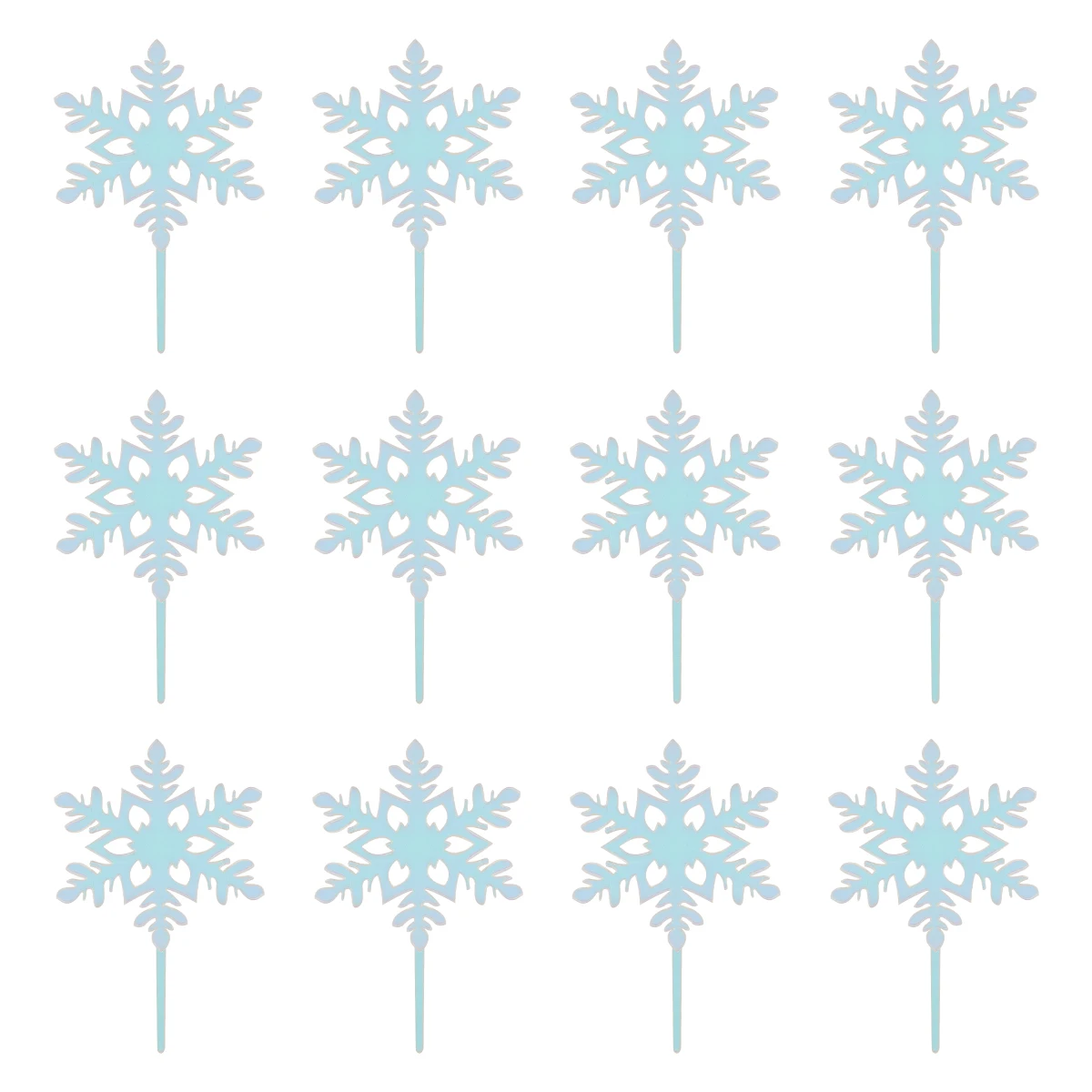 12 PCS Christmas Snowflake Toys New Year Cupcake Toppers Holiday Decoration Winter
12 PCS Christmas Snowflake Toys New Year Cupcake Toppers Holiday Decoration Winter