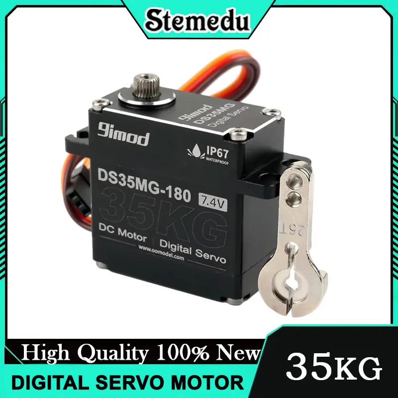9imod DS35MG 35 кг цифровой сервопривод IP67 с металлической шестерней 180 градусов для TRX4 SCX10 1/8 1/10 RC гусеничный высокий крутящий момент водонепроницаемый
9imod DS35MG 35 кг цифровой сервопривод IP67 с металлической шестерней 180 градусов для TRX4 SCX10 1/8 1/10 RC гусеничный высокий крутящий момент водонепроницаемый