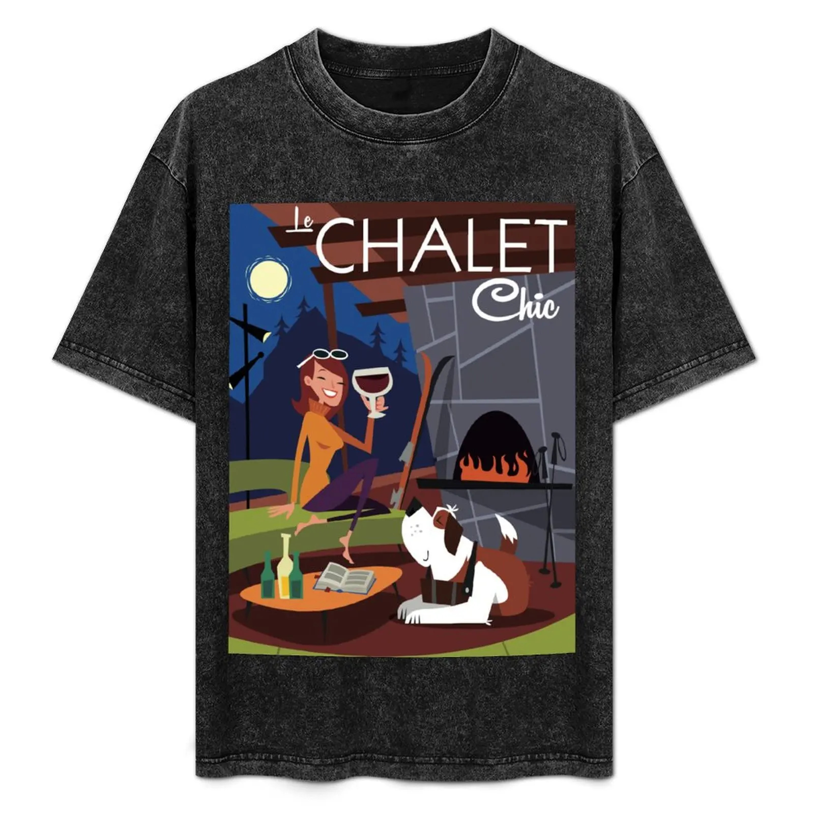 Le Chalet Chic retro poster T-Shirt Fashion Letter Print T-Shirt
Le Chalet Chic retro poster T-Shirt Fashion Letter Print T-Shirt