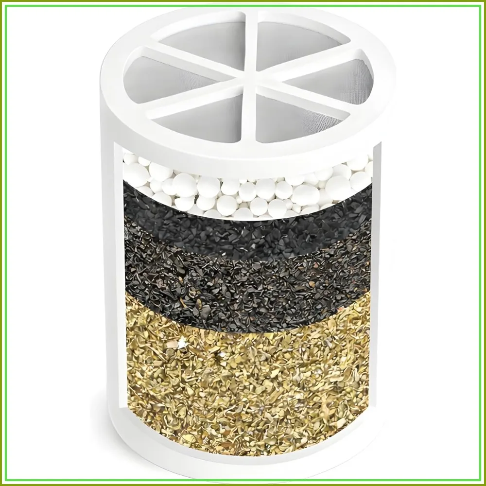 Shower Filter Replacement Cartridge - Removes Chlorine & Contaminants - Eco-Friendly BPA-Free Design - Fits Crystal Quest Filters
Shower Filter Replacement Cartridge - Removes Chlorine & Contaminants - Eco-Friendly BPA-Free Design - Fits Crystal Quest Filters