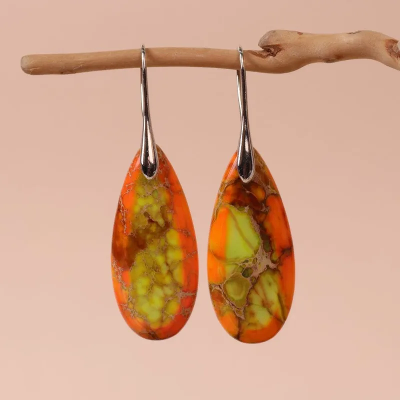 Ladies' Hanging Earrings- Boho with Multi-color Natural Water Droplet Shaped Emperor Stone Earrings for Women Jewellery Gifts
Ladies' Hanging Earrings- Boho with Multi-color Natural Water Droplet Shaped Emperor Stone Earrings for Women Jewellery Gifts