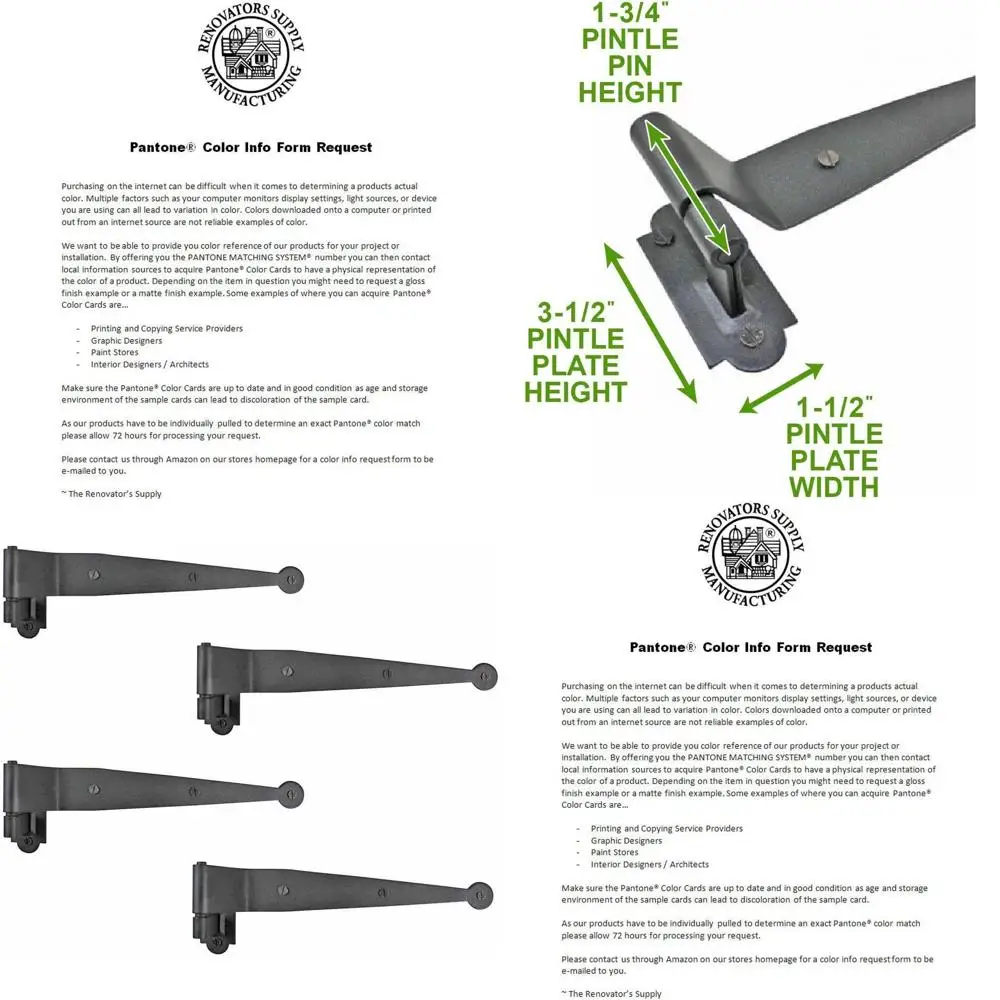 Sturdy Black Oset Strap Hinges for 11.75 Windows, Doors, and Gates, Set of 4
Sturdy Black Oset Strap Hinges for 11.75 Windows, Doors, and Gates, Set of 4