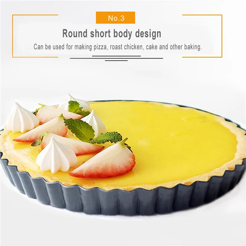 ABPR-2X Non-Stick Quiche Flan Pan Molds Pie Pizza Round Mould Removable Loose Bottom Fluted Heavy Duty Pie Pan Bakeware 9In
ABPR-2X Non-Stick Quiche Flan Pan Molds Pie Pizza Round Mould Removable Loose Bottom Fluted Heavy Duty Pie Pan Bakeware 9In