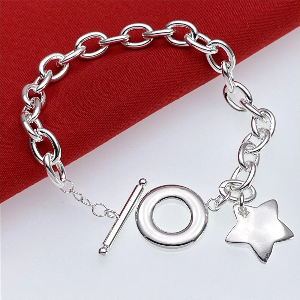 charms 925 Stamp Silver Pretty star Pendant Bracelets for Women fashion designer Jewelry party wedding gifts pulseras
charms 925 Stamp Silver Pretty star Pendant Bracelets for Women fashion designer Jewelry party wedding gifts pulseras