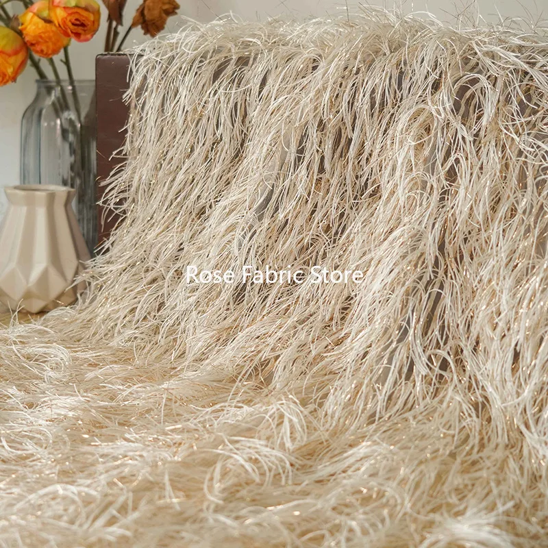 1 Meter Fashionable Tassel Gold Silk Transparent Fabric Elegant Exquisite Women's Dress Diy Sewing Fabric
1 Meter Fashionable Tassel Gold Silk Transparent Fabric Elegant Exquisite Women's Dress Diy Sewing Fabric