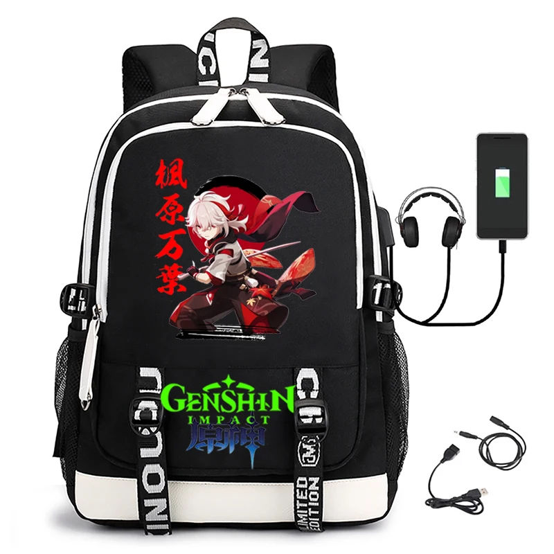 Mobile game Yuanshen peripheral with USB headset computer bag student schoolbag large-capacity backpack
Mobile game Yuanshen peripheral with USB headset computer bag student schoolbag large-capacity backpack