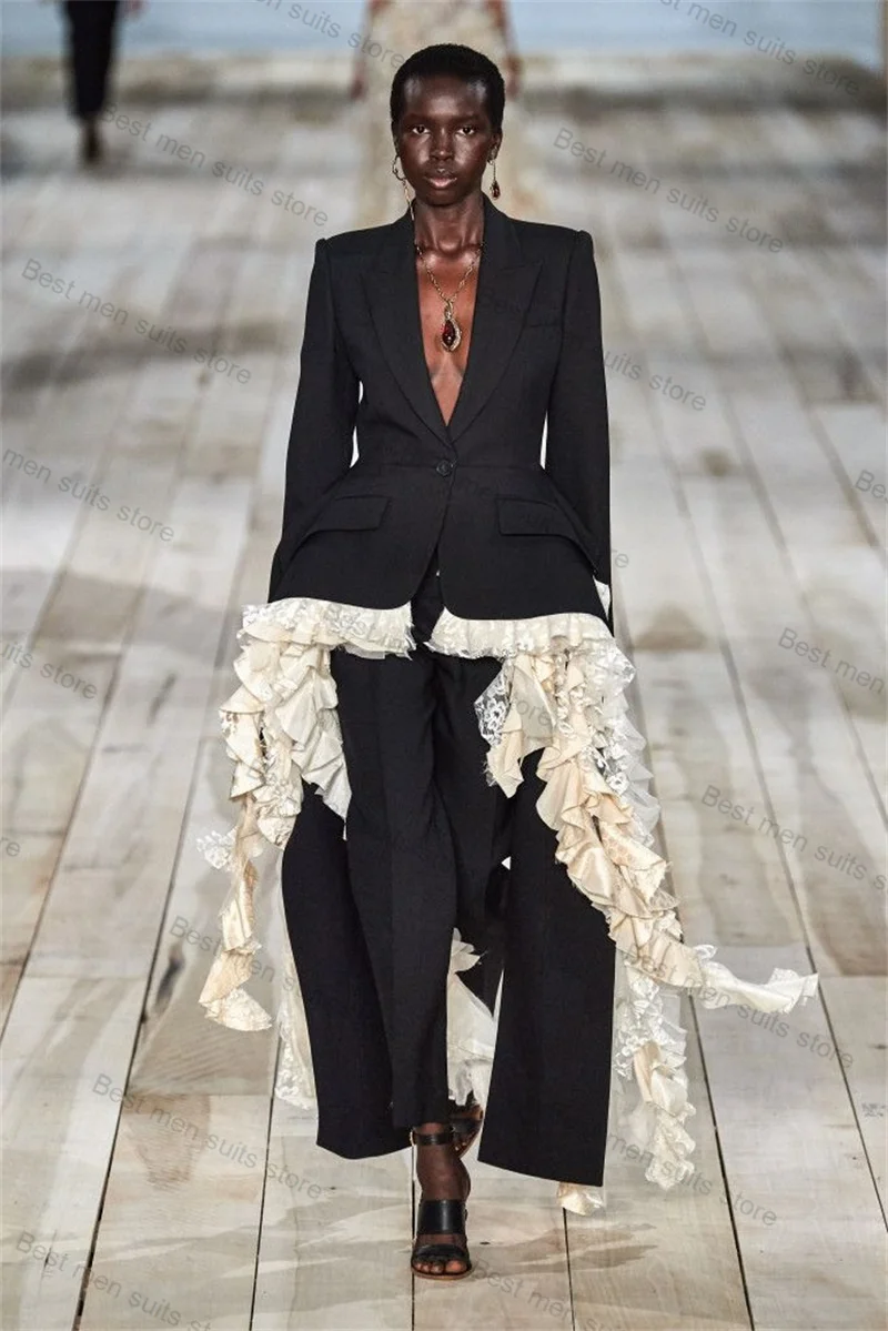 Women Suit Set 2 Piece Blazer+Pants Trousers White Black Formal Office Business Jacket Customized Wedding Tuxedos Cotton Coat
Women Suit Set 2 Piece Blazer+Pants Trousers White Black Formal Office Business Jacket Customized Wedding Tuxedos Cotton Coat