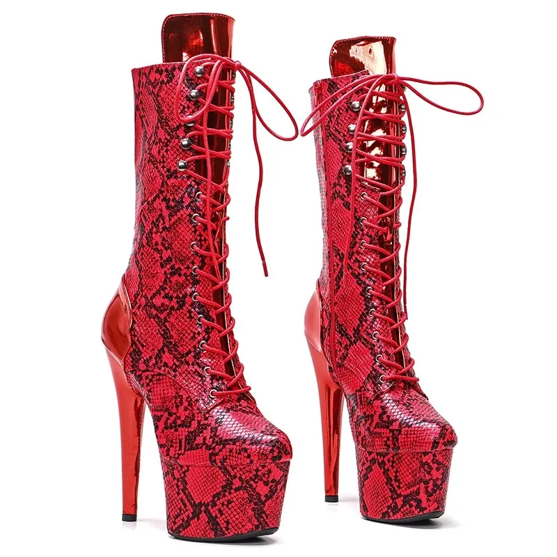 Snake Grain New Fashion Women 17CM/7inches PU Upper Plating Platform Sexy High Heels Boots Pole Dance Shoes 123
Snake Grain New Fashion Women 17CM/7inches PU Upper Plating Platform Sexy High Heels Boots Pole Dance Shoes 123