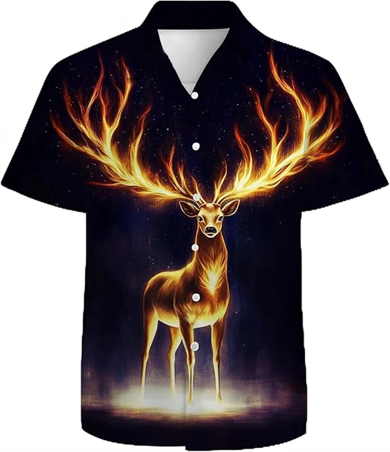 Animal Lion Horse Tiger Short Sleeve Shirts For Men Clothes Hawaiian Animal Women Blouses Summer Trendy Lapel Button Blouse Tops
Animal Lion Horse Tiger Short Sleeve Shirts For Men Clothes Hawaiian Animal Women Blouses Summer Trendy Lapel Button Blouse Tops