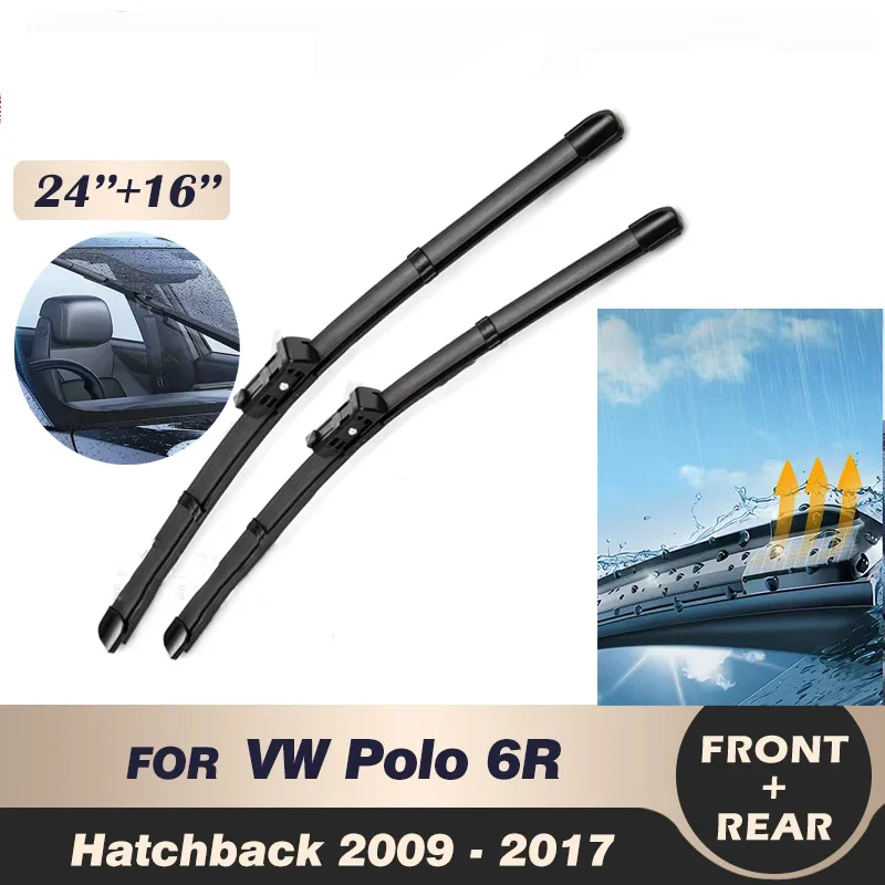 Wiper Front Wiper Blades Set For VW Polo 6R Hatchback 2009-2017 2010 2011 2012 Windshield Windscreen Window 24"+16
Wiper Front Wiper Blades Set For VW Polo 6R Hatchback 2009-2017 2010 2011 2012 Windshield Windscreen Window 24"+16