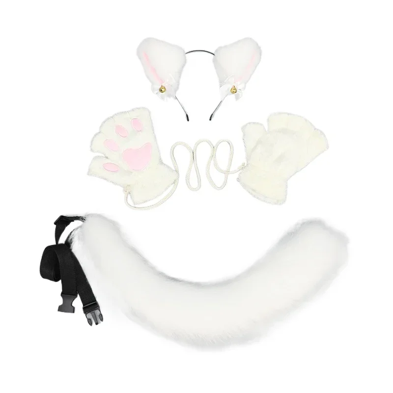 3pcs Cos Plush Animal Ear Animal Tail Suit Fox Ear Wolf Ear Headband Tail Accessories Cat Head Bell Collar Halloween Party
3pcs Cos Plush Animal Ear Animal Tail Suit Fox Ear Wolf Ear Headband Tail Accessories Cat Head Bell Collar Halloween Party
