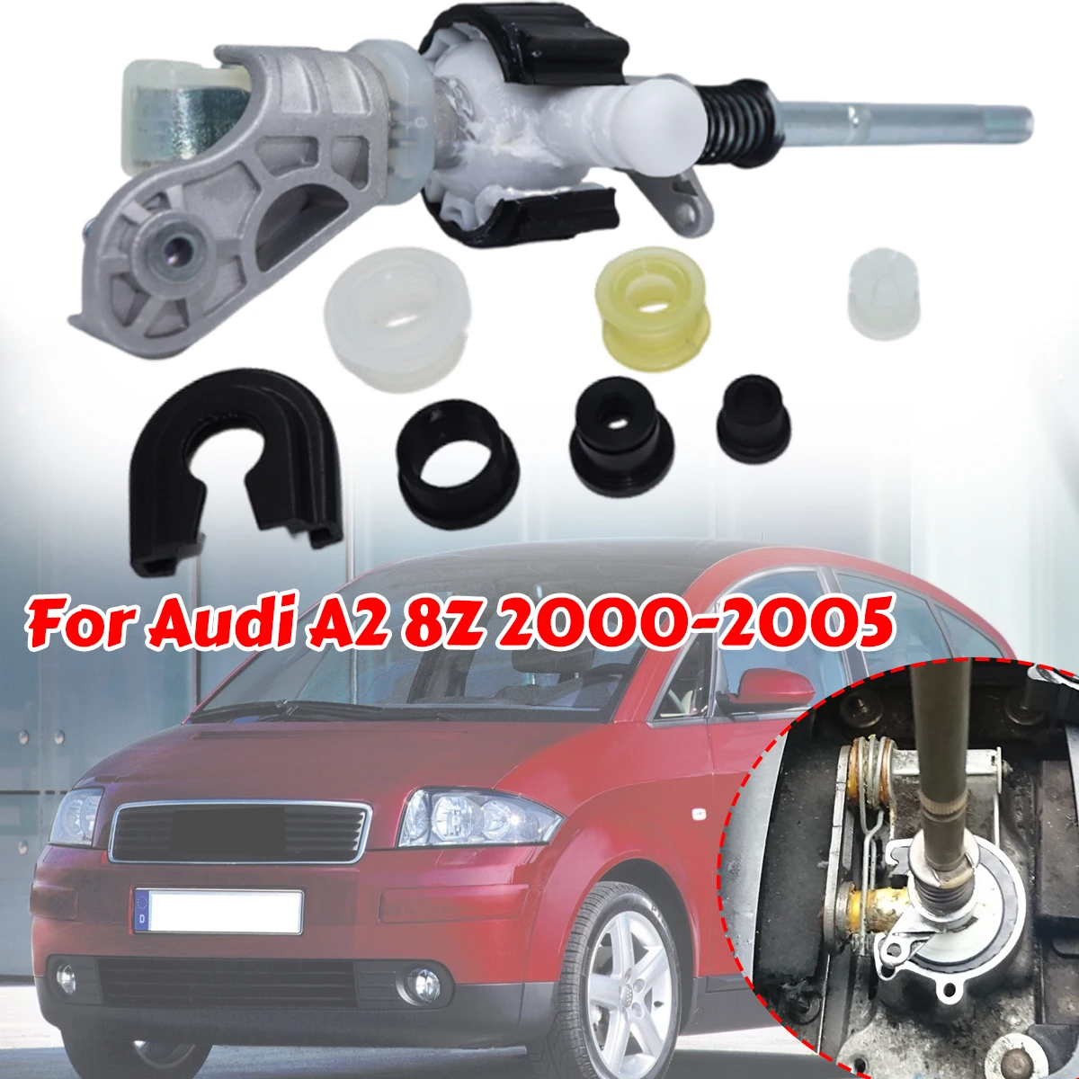 For Audi A2 8Z 2000 2001-2005 Complete Gear Shifter Selector Lever Guide Bearing Shell Bushing MT Shifting Issue Fix Linkage End
For Audi A2 8Z 2000 2001-2005 Complete Gear Shifter Selector Lever Guide Bearing Shell Bushing MT Shifting Issue Fix Linkage End