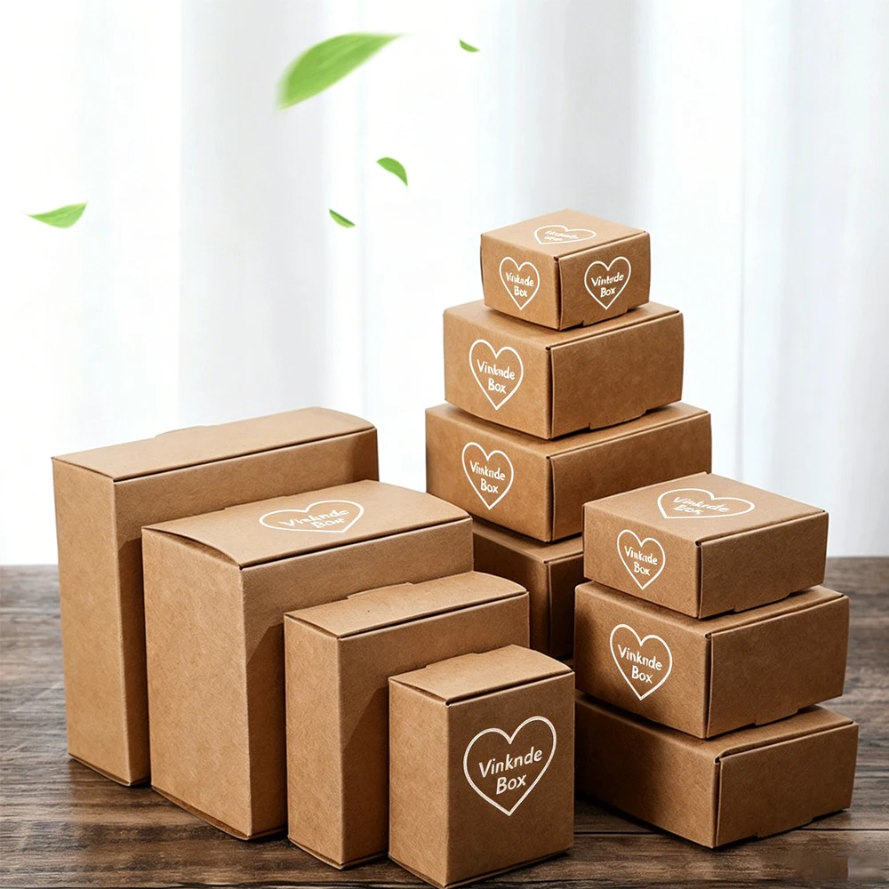 50/100pcs Custom Logo Cute Square Kraft Jewelry Packaging Box Wedding Favor Supplies Handmade Soap Chocolate Candy Gift Boxes
50/100pcs Custom Logo Cute Square Kraft Jewelry Packaging Box Wedding Favor Supplies Handmade Soap Chocolate Candy Gift Boxes