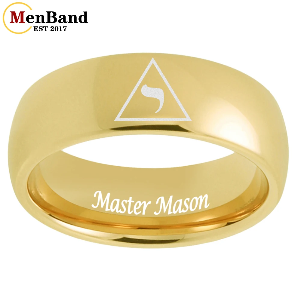 MenBand 6/8MM Laser Engraved 14 degrees Master Mason Logo Men Women Tungsten Wedding Band Ring Domed Polished Shiny Comfort Fit
MenBand 6/8MM Laser Engraved 14 degrees Master Mason Logo Men Women Tungsten Wedding Band Ring Domed Polished Shiny Comfort Fit