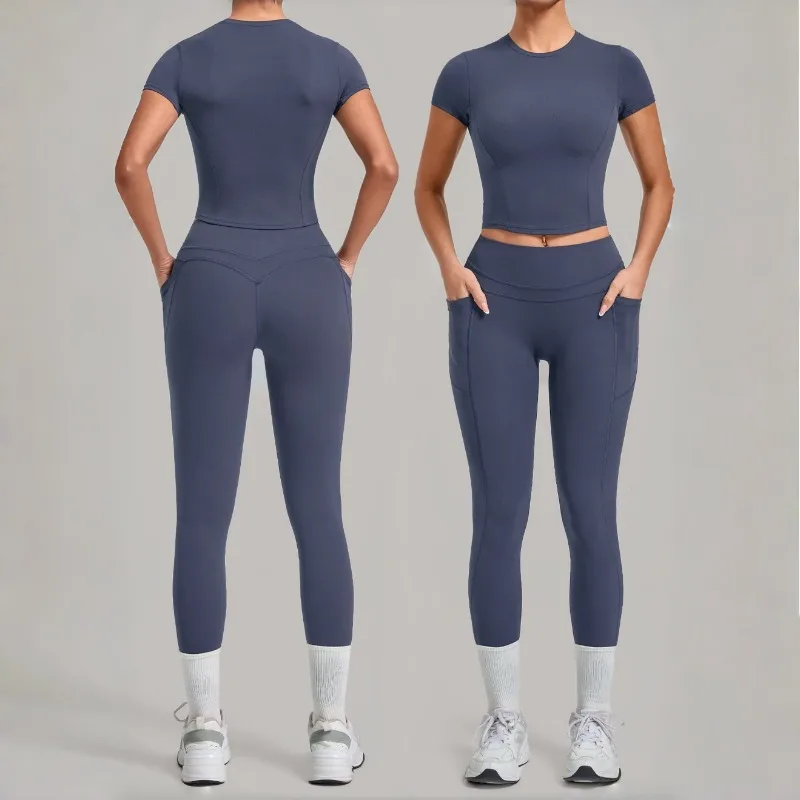 Women's Seamless Yoga Sets Sports Fitness High Waist Hip-lifting Pants Slim Fit Short-sleeve Suits Workout Gym Training Sets
Women's Seamless Yoga Sets Sports Fitness High Waist Hip-lifting Pants Slim Fit Short-sleeve Suits Workout Gym Training Sets