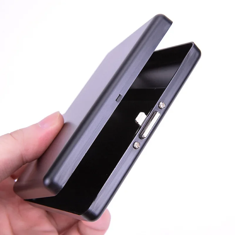 Aluminium Alloy Cigarette Case Cover Metal Cigarette Box Name Card Box Pocket Tobacco Holder Smoking Accessories Men Gift
Aluminium Alloy Cigarette Case Cover Metal Cigarette Box Name Card Box Pocket Tobacco Holder Smoking Accessories Men Gift