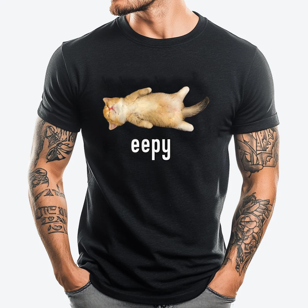 Eepy Cat Silly Sleepy Cat Meme Cream T Shirt Man Cotton T Shirt Men Mens Korean Fashion Camiseta Cinco de Mayo
Eepy Cat Silly Sleepy Cat Meme Cream T Shirt Man Cotton T Shirt Men Mens Korean Fashion Camiseta Cinco de Mayo