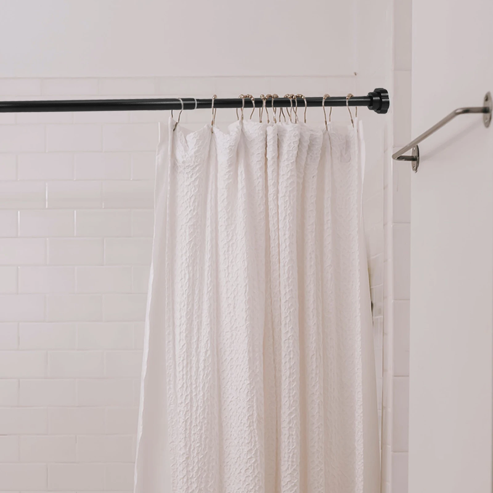 Shower Curtain Rod Retractable Extendable Clothes Hanging Bar Laundry Rail Adjustable 50-85Cm Thickened Pole No Drilling
Shower Curtain Rod Retractable Extendable Clothes Hanging Bar Laundry Rail Adjustable 50-85Cm Thickened Pole No Drilling