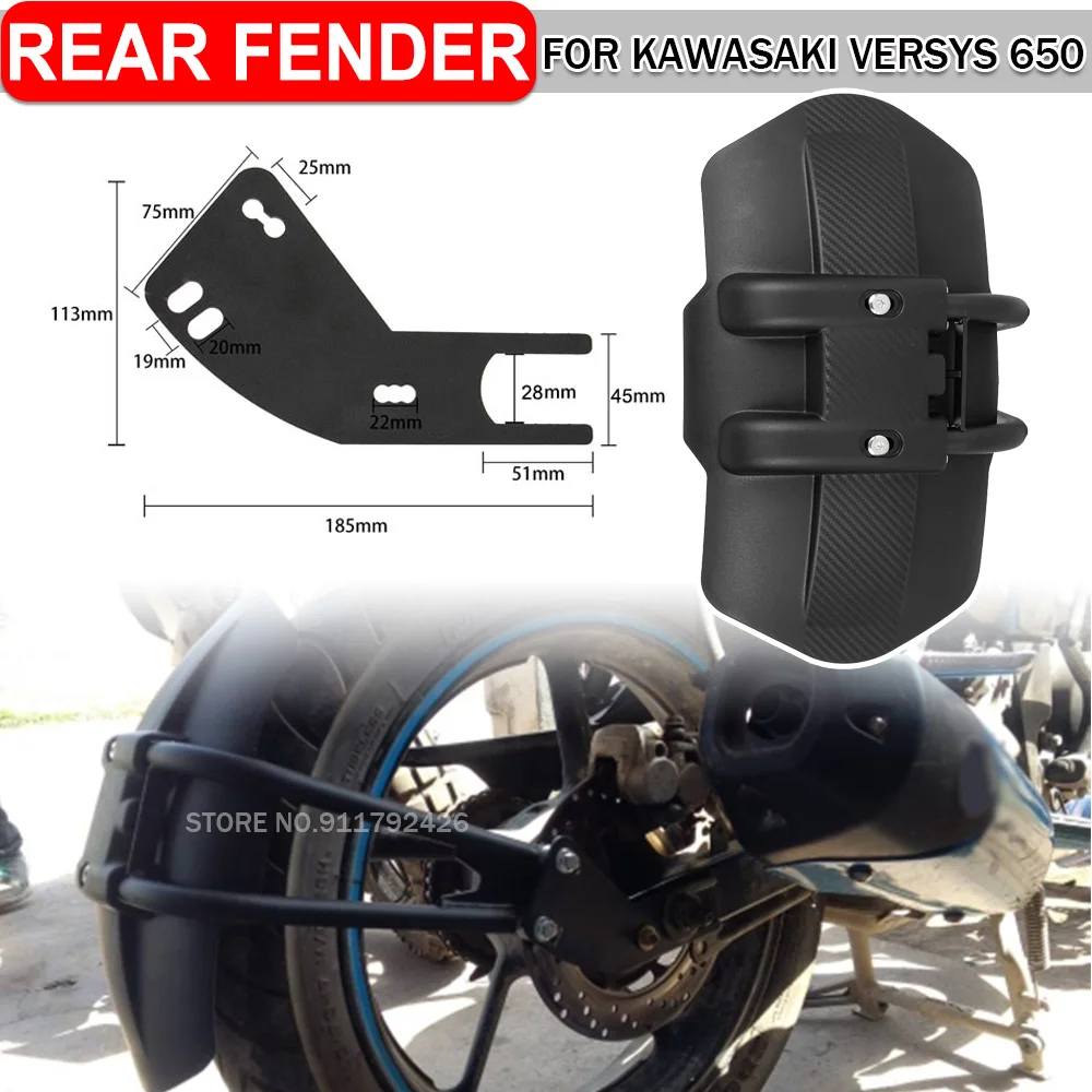 Rear Mudguard Tire Protector Cover Universal For KAWASAKI VERSYS650 X300 Z650 900 For BMW F800GS Motorcycle Fender Splash Guard
Rear Mudguard Tire Protector Cover Universal For KAWASAKI VERSYS650 X300 Z650 900 For BMW F800GS Motorcycle Fender Splash Guard