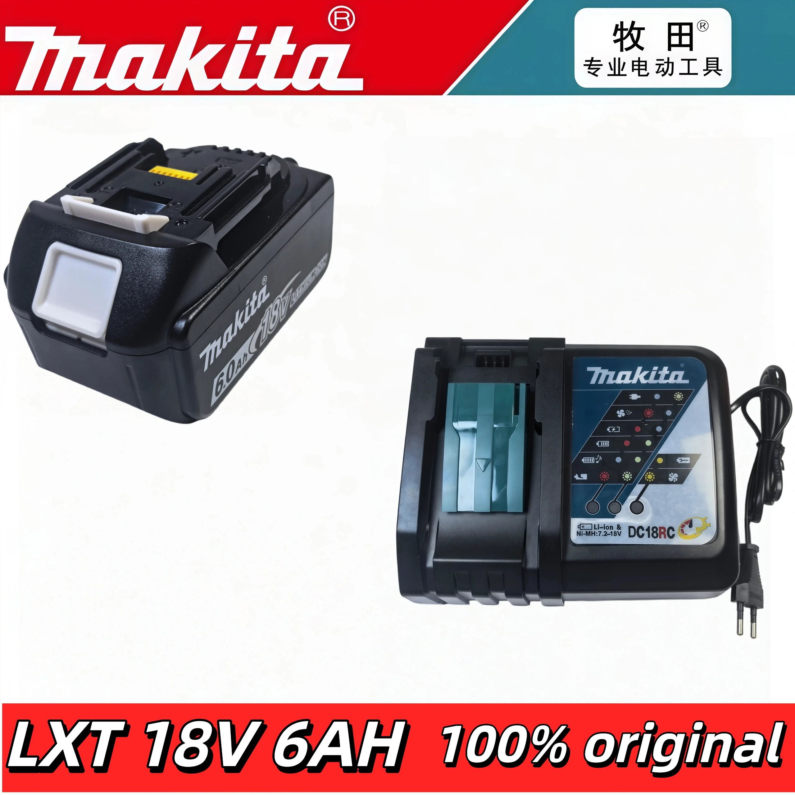 100% Genuine Makita 18V LXT Battery, Safe Rechargeable Battery for BL1840B BL1850 BL1850B Power Equipment
100% Genuine Makita 18V LXT Battery, Safe Rechargeable Battery for BL1840B BL1850 BL1850B Power Equipment