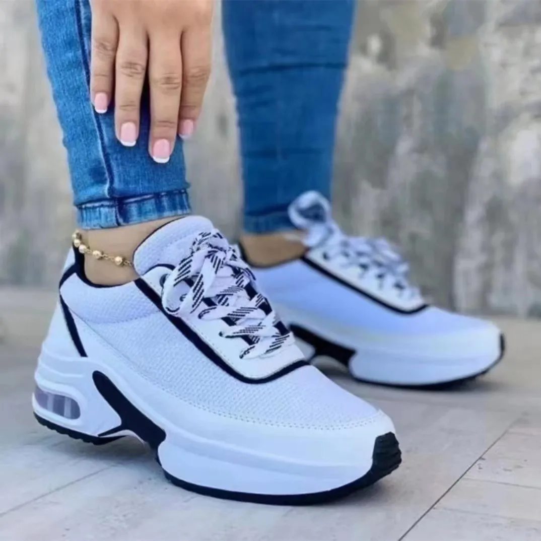 Women Casual Sports Shoes Wedge Platform Sneakers New Fashion Women Lace-up Mesh Breathable Women's Designer Shoes
Women Casual Sports Shoes Wedge Platform Sneakers New Fashion Women Lace-up Mesh Breathable Women's Designer Shoes