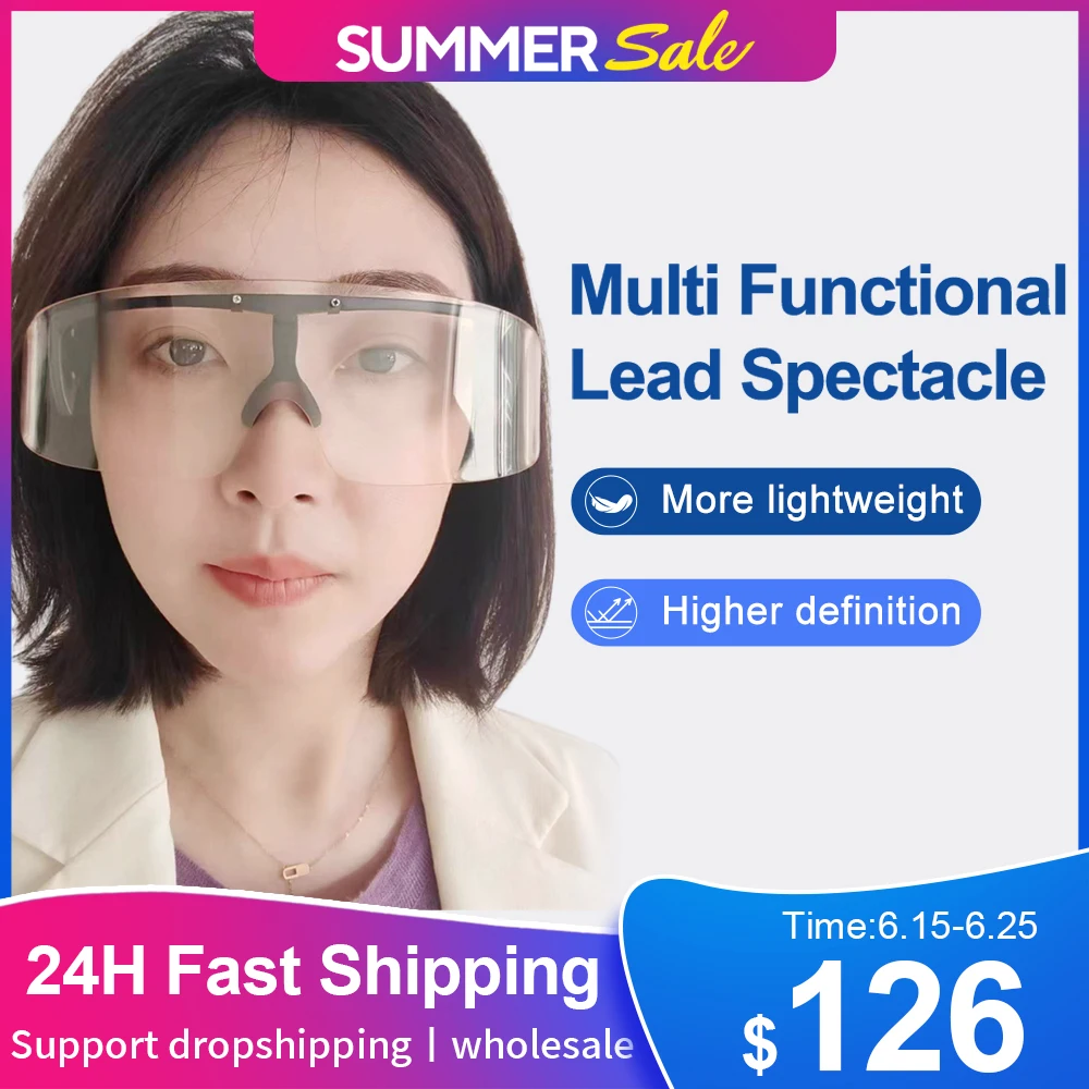 Genuine x-ray radiation protection glasses Hospital, laboratory, factory anti-nuclear radiation 0.07mmpb lead spectacles
Genuine x-ray radiation protection glasses Hospital, laboratory, factory anti-nuclear radiation 0.07mmpb lead spectacles