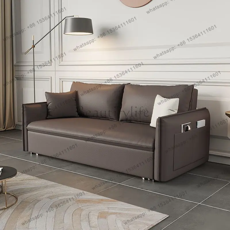 Multifunctional double Nordic light luxury pull leather sofa bed leather folding integrated dual-purpose
Multifunctional double Nordic light luxury pull leather sofa bed leather folding integrated dual-purpose