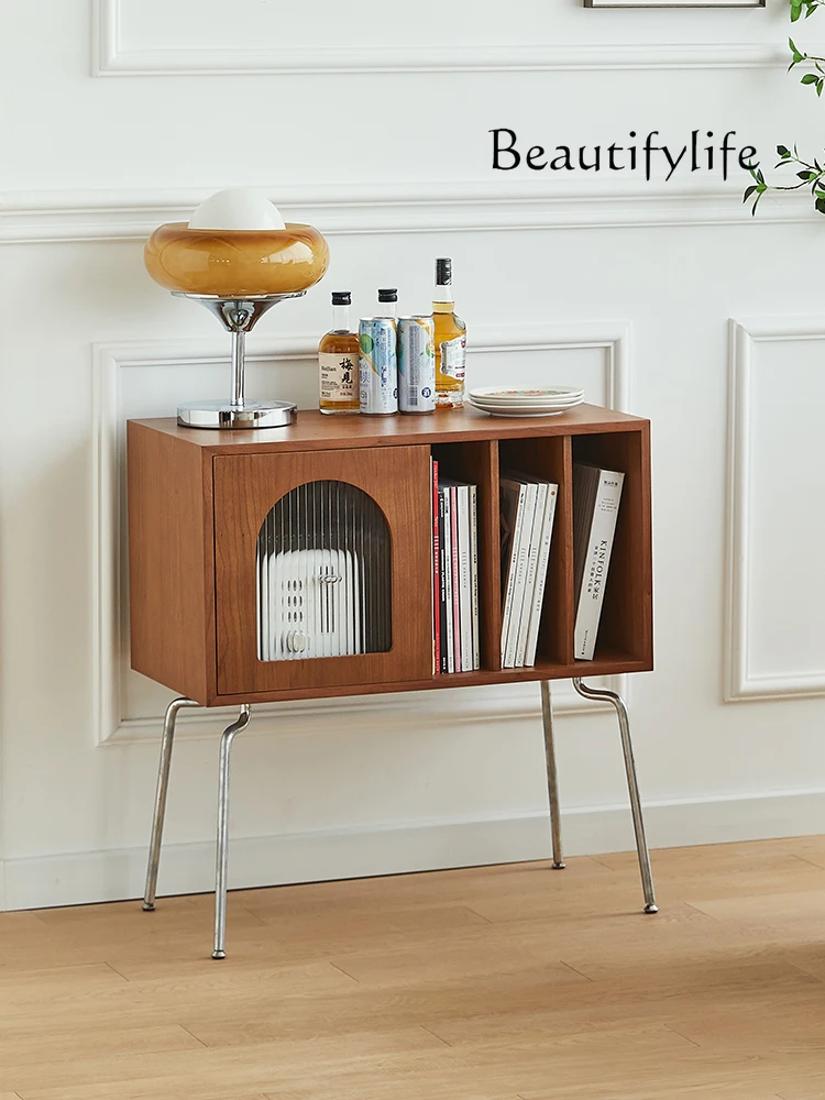 Small Side Cabinet Antique Cherry Stainless Steel Storage Organizer Books and Newspapers Locker Storage Rack
Small Side Cabinet Antique Cherry Stainless Steel Storage Organizer Books and Newspapers Locker Storage Rack