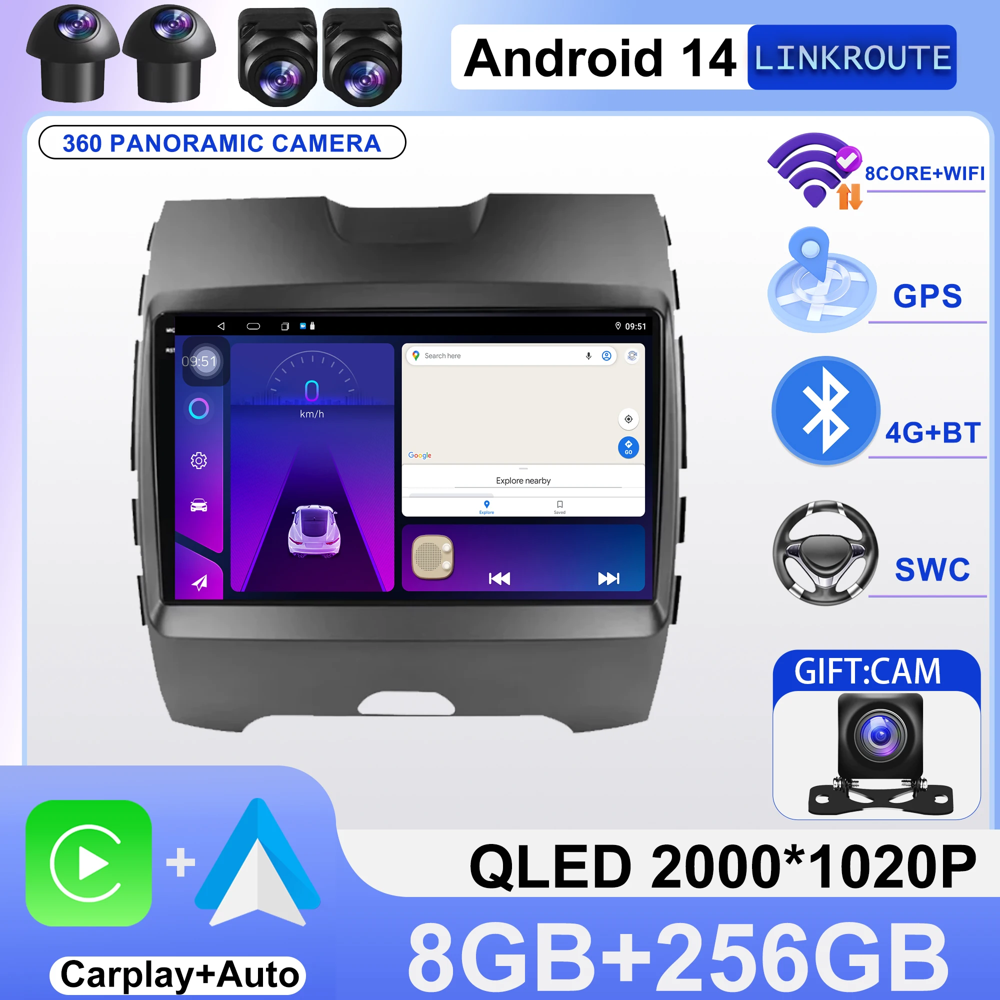 Android 14 For Ford Edge 2 2015 2016 2017 2018 Multimedia Player TV Car GPS Lettore Video Autoradio Navigation Radio
Android 14 For Ford Edge 2 2015 2016 2017 2018 Multimedia Player TV Car GPS Lettore Video Autoradio Navigation Radio