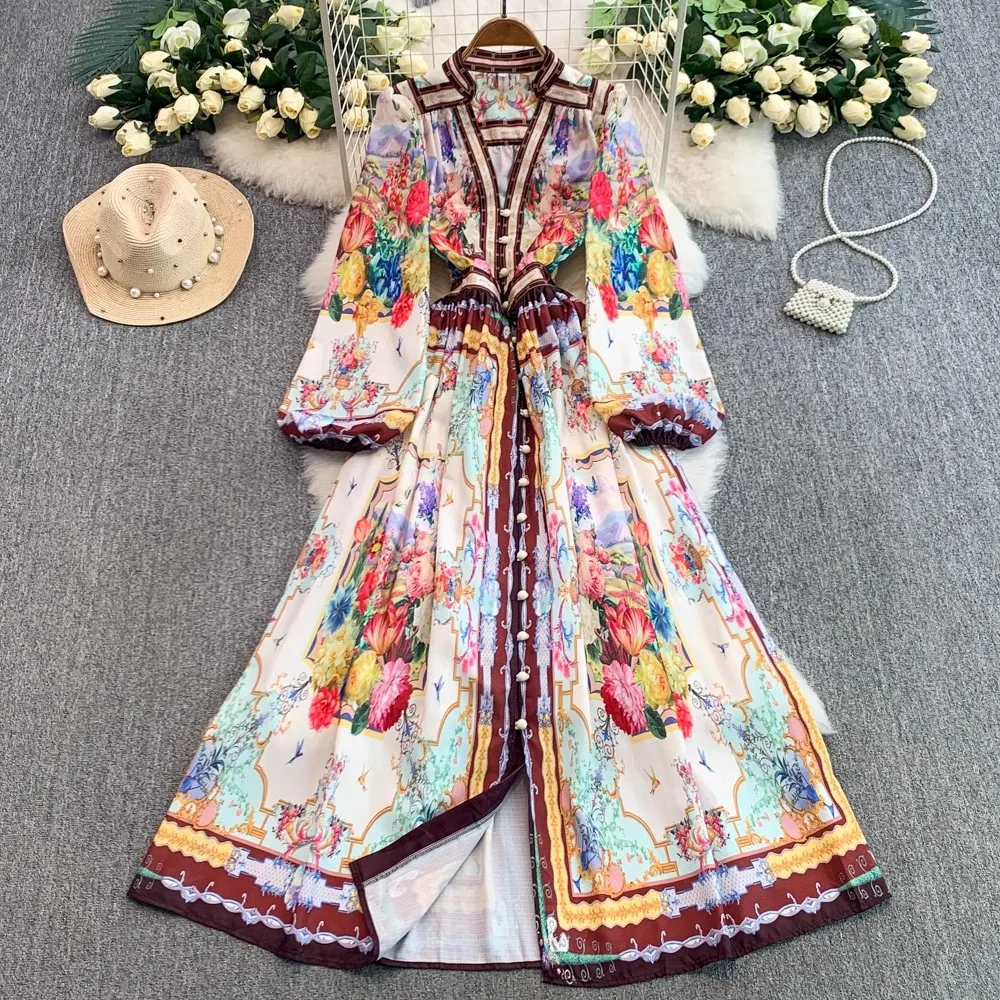Spring Holiday Linen Long Prom Dresses Summer Women's V-Neck Lantern Sleeve Single Breasted High Waist Maxi Party Vestidos
Spring Holiday Linen Long Prom Dresses Summer Women's V-Neck Lantern Sleeve Single Breasted High Waist Maxi Party Vestidos