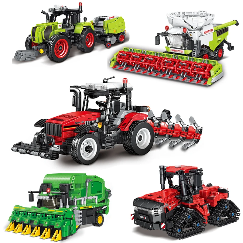 Farmer Truck Building Blocks Toy Tractor Harvester Crawler Tractor Car DIY Agricultural Vehicle Toy bricks Educational Toy
Farmer Truck Building Blocks Toy Tractor Harvester Crawler Tractor Car DIY Agricultural Vehicle Toy bricks Educational Toy