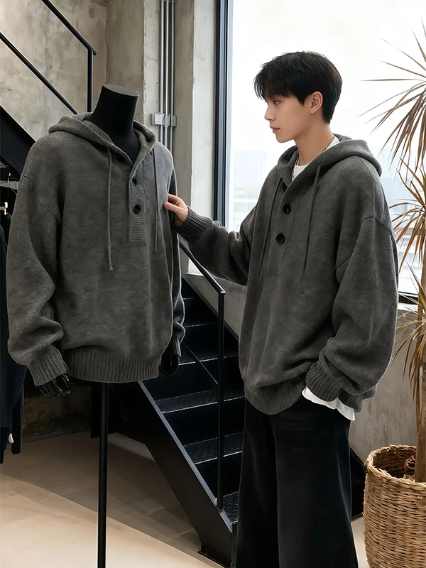 Мужская свободная толстовка с капюшоном Deep ey в американском ретро-стиле, осенняя модная городская одежда
Мужская свободная толстовка с капюшоном Deep ey в американском ретро-стиле, осенняя модная городская одежда