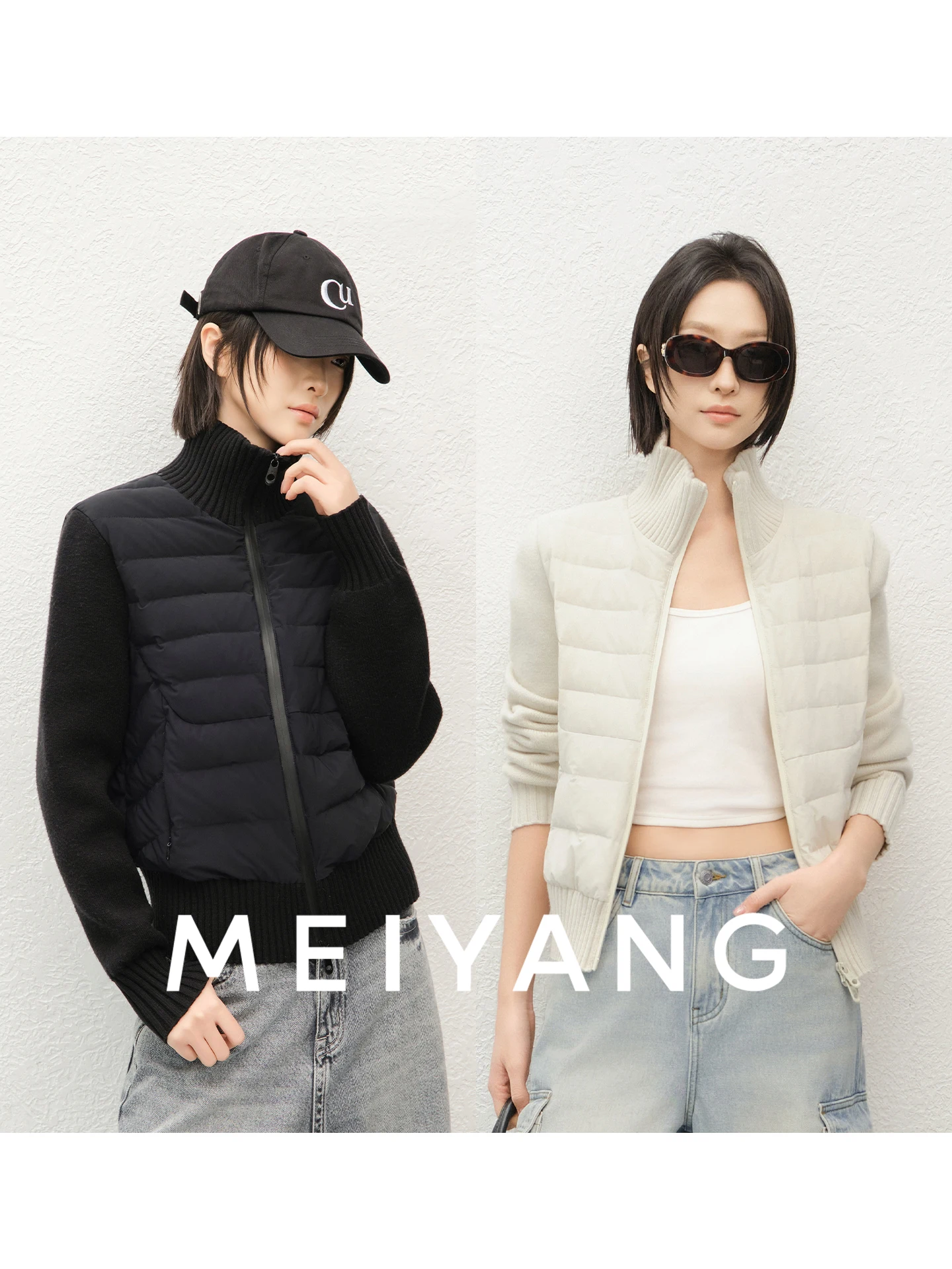 MeiYang Goose down Jaet Warm Knitted Splicing Rib Bone Outerwear Women's Straight Cut Long Sve Zipper Casual ort Coat
MeiYang Goose down Jaet Warm Knitted Splicing Rib Bone Outerwear Women's Straight Cut Long Sve Zipper Casual ort Coat